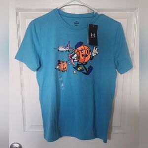 NWT Under Armour Light Blue Basketball Shirt
